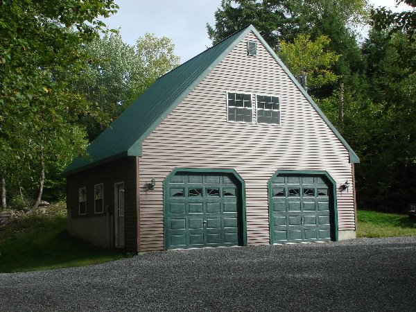 2 Car Garage with Second Floor